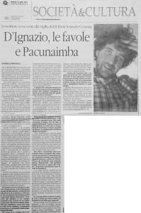 Michele D'Ignazio_Articolo Quotidiano della Calabria